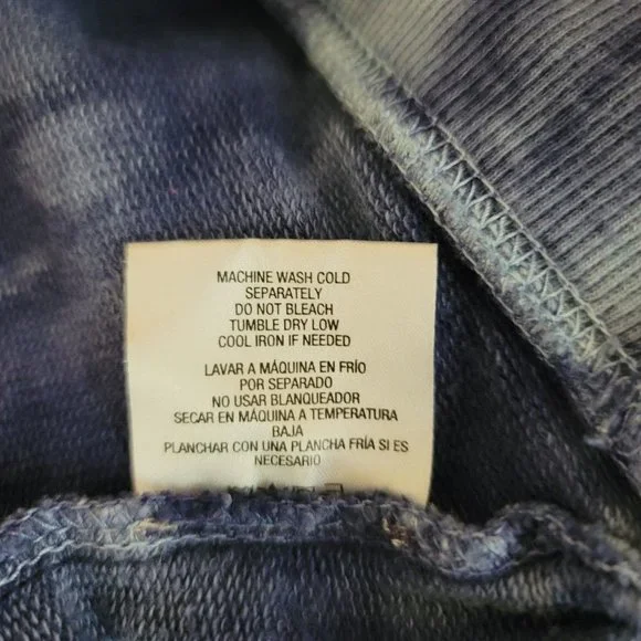 Canyon River Blues Womens Sz L Long Sleeve Tie Dye Terry Sweatshirt Hippie Top - Picture 11 of 11